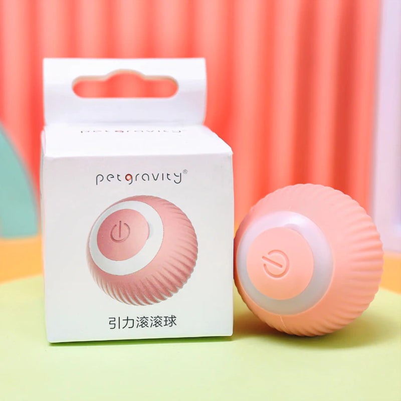 Automatic Rolling Ball Interactive Cat Toy - Self-Moving Electric Toy for Cat Training and Playtime