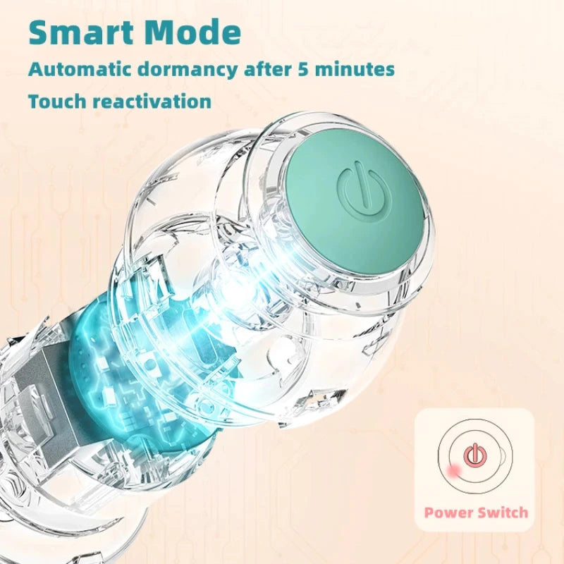 Automatic Rolling Ball Interactive Cat Toy - Self-Moving Electric Toy for Cat Training and Playtime